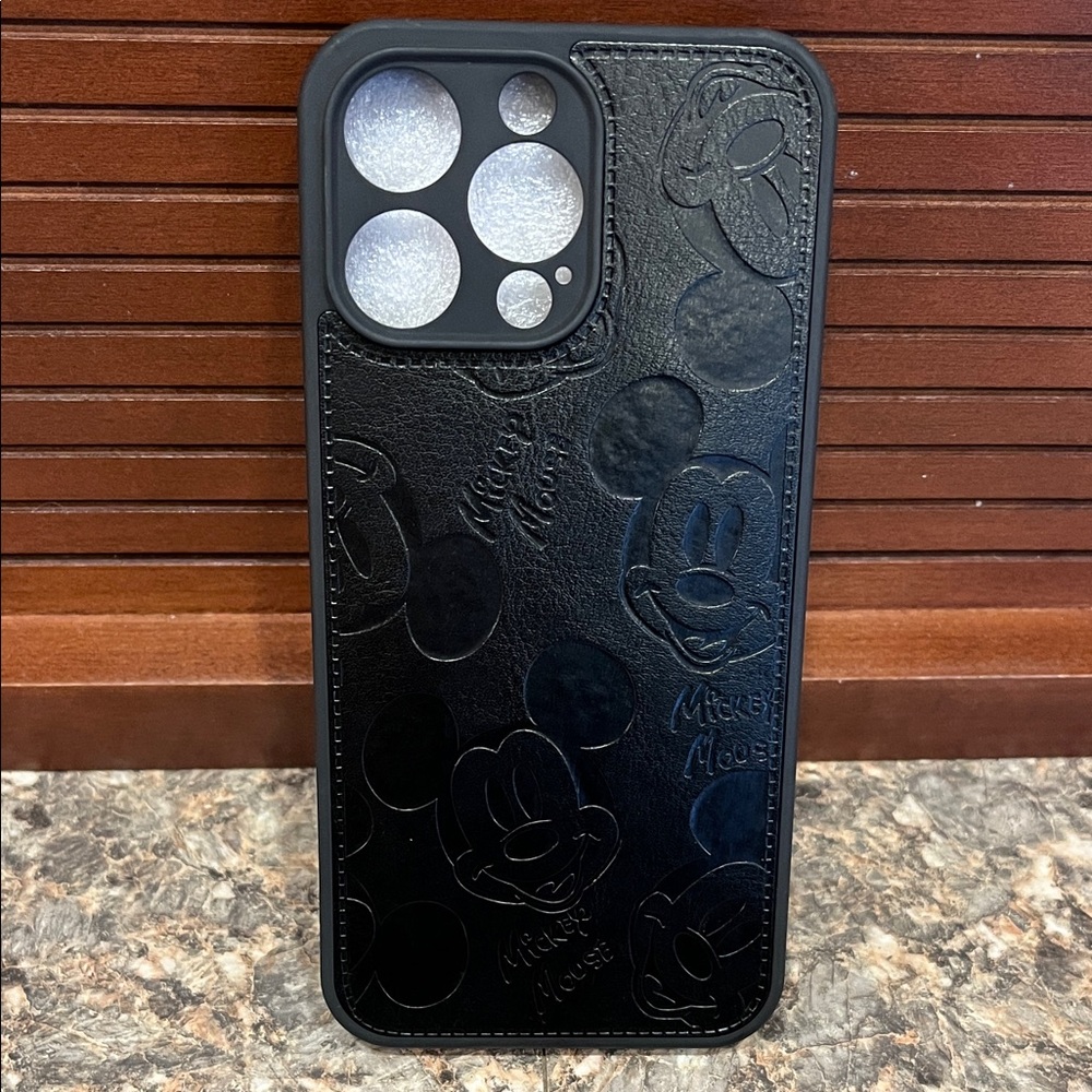NEW! Black Mickey Mouse Disney iPhone 15 Pro Max Phone Case